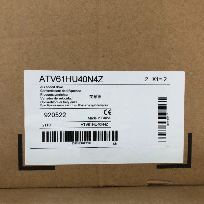 New Original In BOX ATV61HU40N4Z 4.0KW Three-phase 380V {Warehouse stock} 1 Year Warranty Shipment within 24 hours
New Original In BOX ATV61HU40N4Z 4.0KW Three-phase 380V {Warehouse stock} 1 Year Warranty Shipment within 24 hours