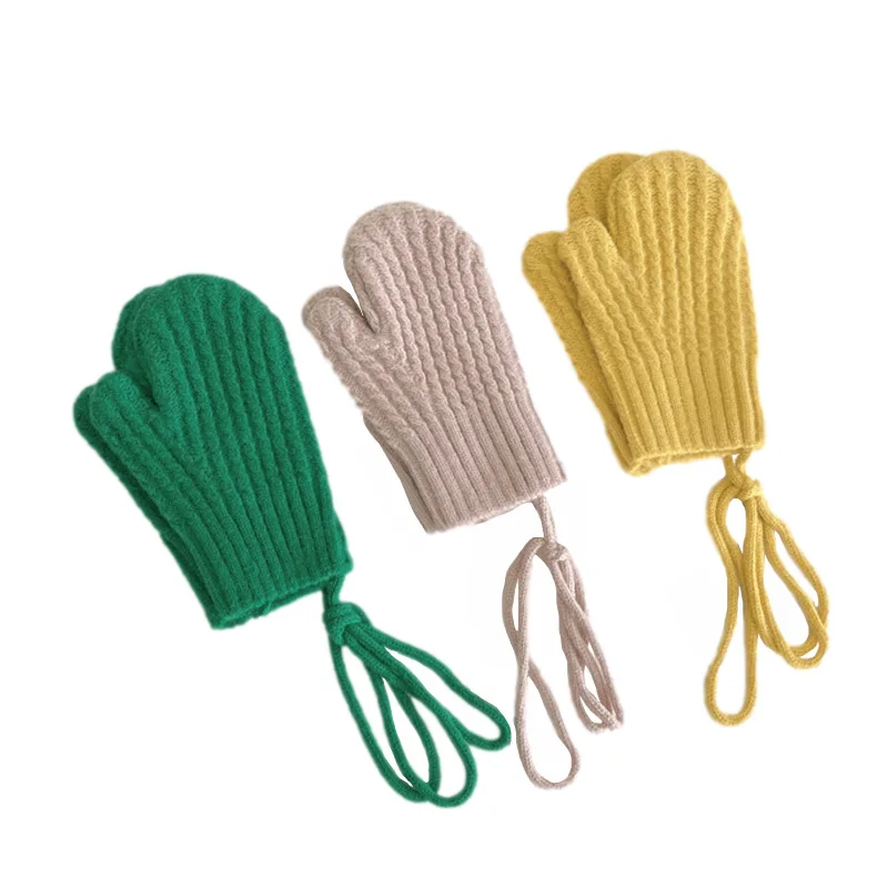 New Child Winter Gloves with Straps Thick Warm Knitted Mittens for Girls Solid Color Boys Accessories Outdoor Kids Stuff 4-10 Y
New Child Winter Gloves with Straps Thick Warm Knitted Mittens for Girls Solid Color Boys Accessories Outdoor Kids Stuff 4-10 Y