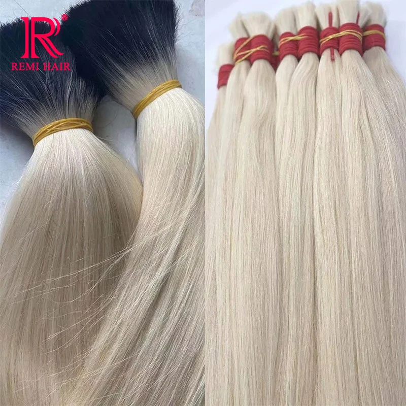 

Natural Deep Black Brown Color Cabelo Loiro Vietnamita Blonde Color Hair Bulk 613 Human Hair Bundles Hair Extensions