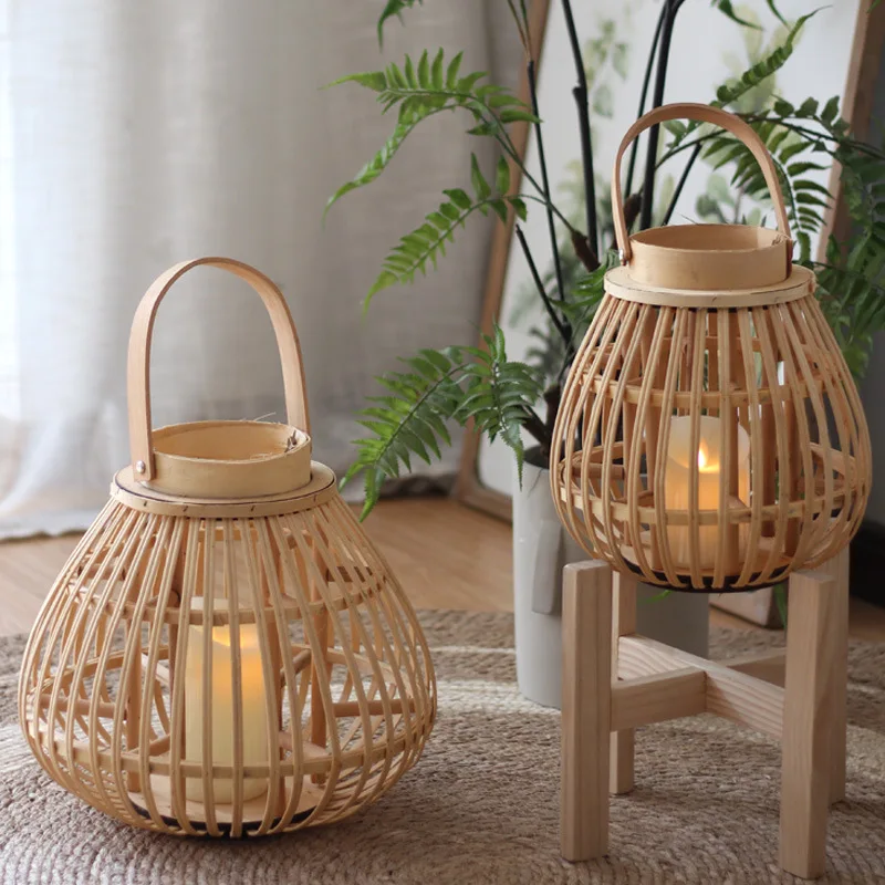Vintage Style Log Rattan Floor Lantern Hollow Candlestick Candle Holder Crafts Hand Woven Windproof Ornaments for Gift
Vintage Style Log Rattan Floor Lantern Hollow Candlestick Candle Holder Crafts Hand Woven Windproof Ornaments for Gift