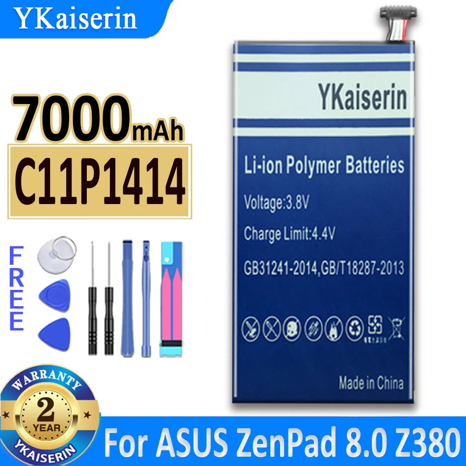Аккумулятор ykaisin C11P1414 на 7000 мАч для ASUS ZenPad 8/0 Power чехол серии CB81 Z380 Z380 аккумулятор + номер отслеживания
Аккумулятор ykaisin C11P1414 на 7000 мАч для ASUS ZenPad 8/0 Power чехол серии CB81 Z380 Z380 аккумулятор + номер отслеживания
