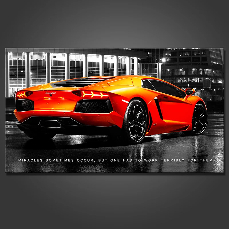 Orange Sports Car, Inspirational Slogan Decorative Painting, Poster, Room Decoration, Interior Decoration, Home Decor 
Orange Sports Car, Inspirational Slogan Decorative Painting, Poster, Room Decoration, Interior Decoration, Home Decor