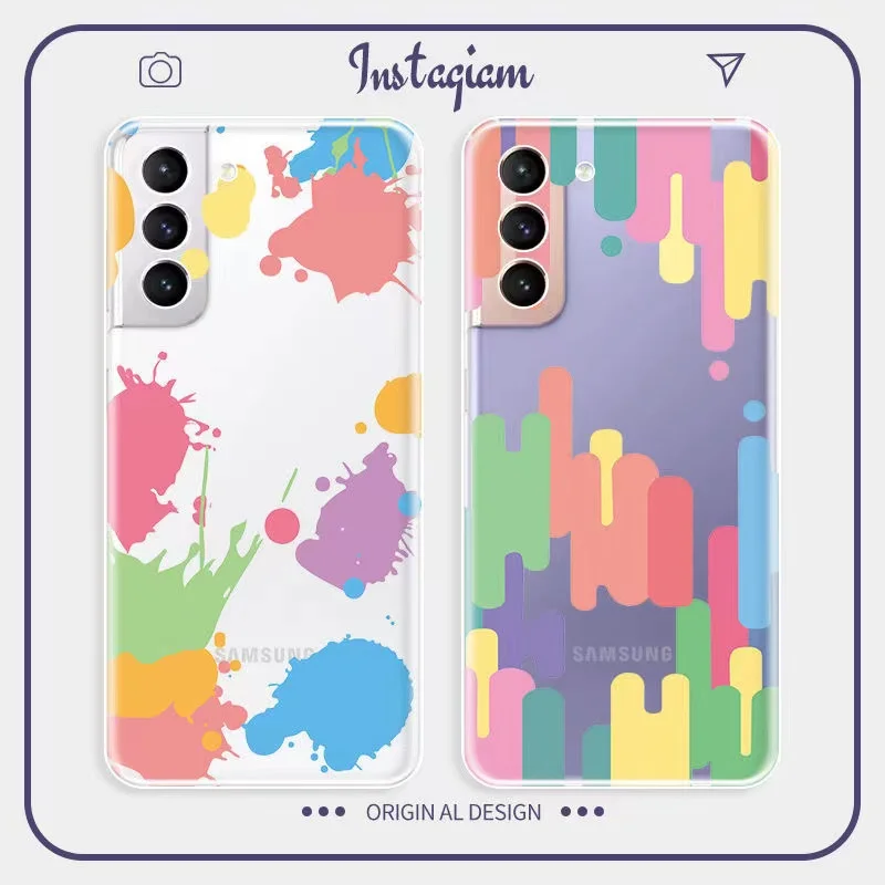 Colorful Pattern Phone Case for samsung S22 S21 S20 Plus Ultra S20fe S10 S9 S8 Note 20 10 8 9 Soft Transparent Anti-drop Cover
Colorful Pattern Phone Case for samsung S22 S21 S20 Plus Ultra S20fe S10 S9 S8 Note 20 10 8 9 Soft Transparent Anti-drop Cover