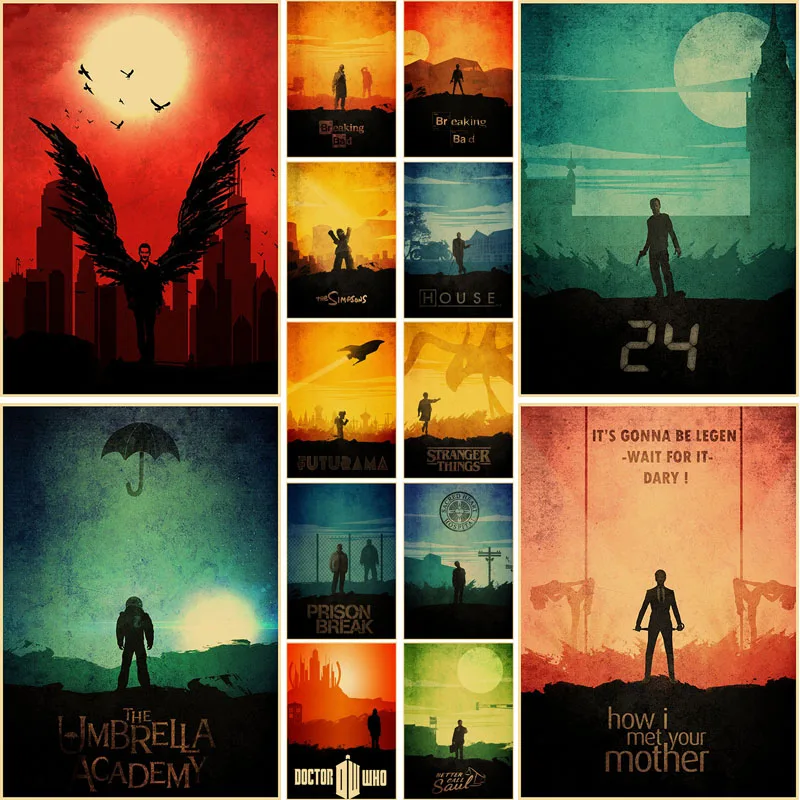 Minimalist Tv Show Home Decor Mural Pictures Wall Stickers Bedroom Decoration Painting Retro Kraft Paper Breaking Bad Posters
Minimalist Tv Show Home Decor Mural Pictures Wall Stickers Bedroom Decoration Painting Retro Kraft Paper Breaking Bad Posters