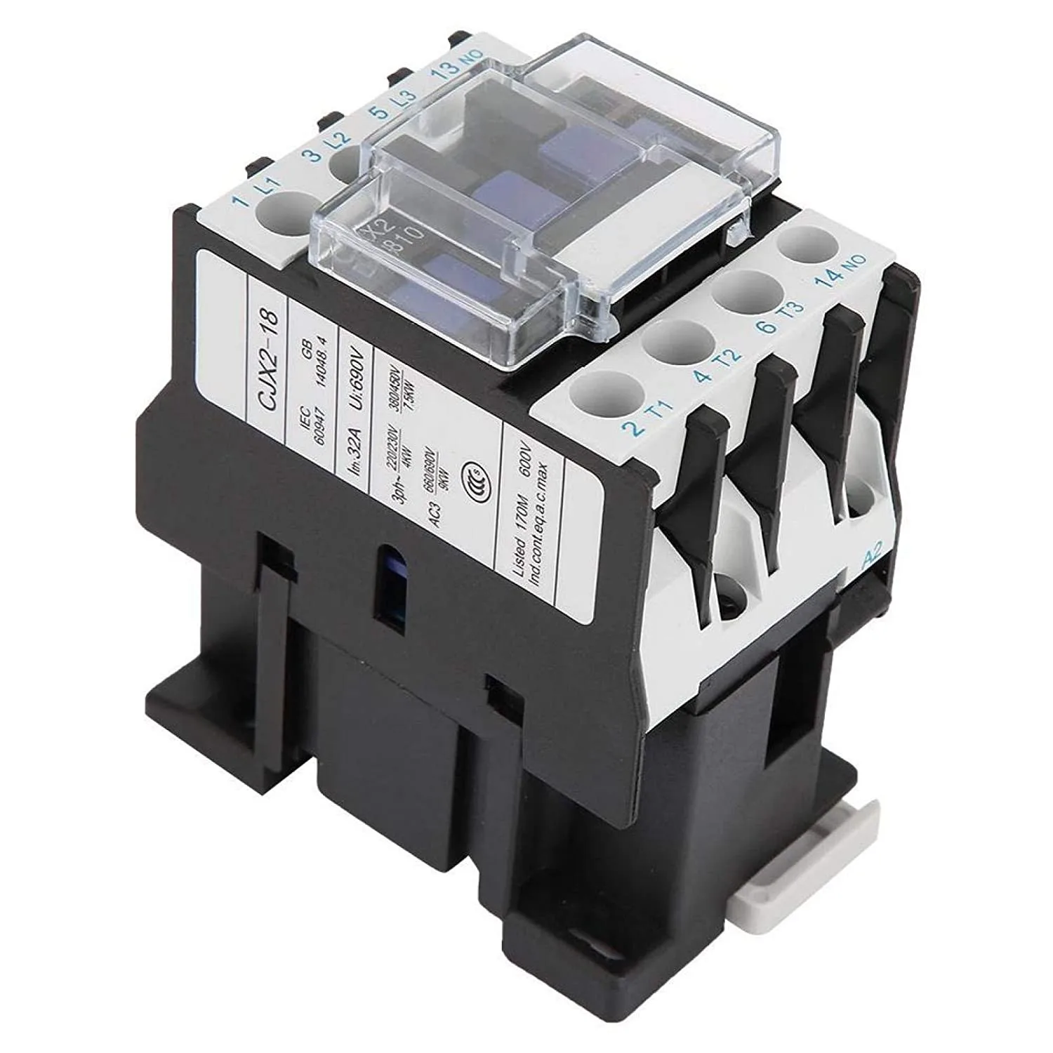 Accessories AC Contactor CJX2-1810 DIN Rail Industrial Parts Phase 3-Pole 24V AC 32 Amp 50Hz 660V Durable Useful
Accessories AC Contactor CJX2-1810 DIN Rail Industrial Parts Phase 3-Pole 24V AC 32 Amp 50Hz 660V Durable Useful