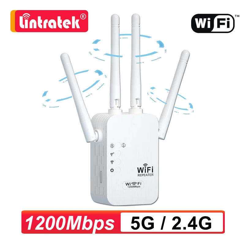 5G WiFi Repeater Long Range 2.4G Wireless WIFI Booster 1200Mbps Wi-Fi Amplifier Wi Fi Signal Extender Network Router 802.11N
5G WiFi Repeater Long Range 2.4G Wireless WIFI Booster 1200Mbps Wi-Fi Amplifier Wi Fi Signal Extender Network Router 802.11N
