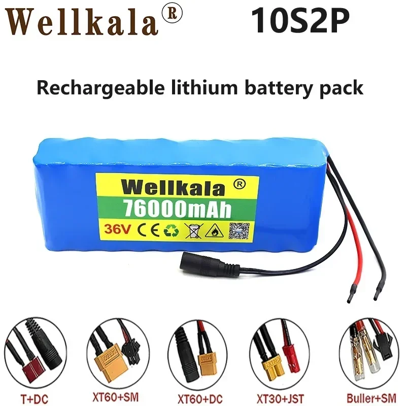 Aviation Arrival 18650 10S2P 36V Lithium-ion Rechargeable Battery Pack Charger for Electric Bicycles, Tricycles, Scooters, Etc
Aviation Arrival 18650 10S2P 36V Lithium-ion Rechargeable Battery Pack Charger for Electric Bicycles, Tricycles, Scooters, Etc