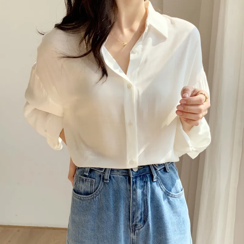 White Suntan Shirt Women's Long Sleeve Spring and Summer 2022 Korean Version of Loose Outer Air-conditioned Shirt Shirt Shirt
White Suntan Shirt Women's Long Sleeve Spring and Summer 2022 Korean Version of Loose Outer Air-conditioned Shirt Shirt Shirt