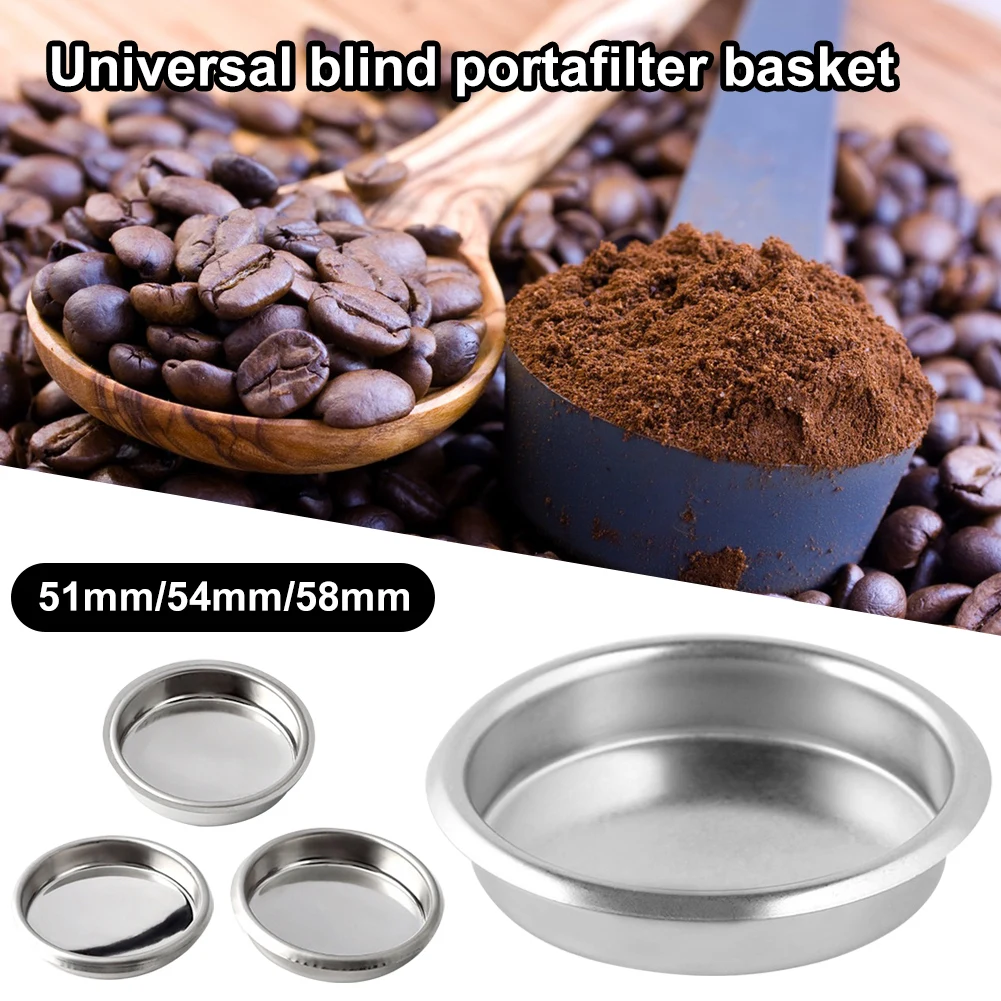 51/54/58Mm Coffee Machine Cleaning Blind Bowl Coffee Machine Blank Filter/Stainless Steel Cleaning Blind Bowl Coffee Accessories
51/54/58Mm Coffee Machine Cleaning Blind Bowl Coffee Machine Blank Filter/Stainless Steel Cleaning Blind Bowl Coffee Accessories