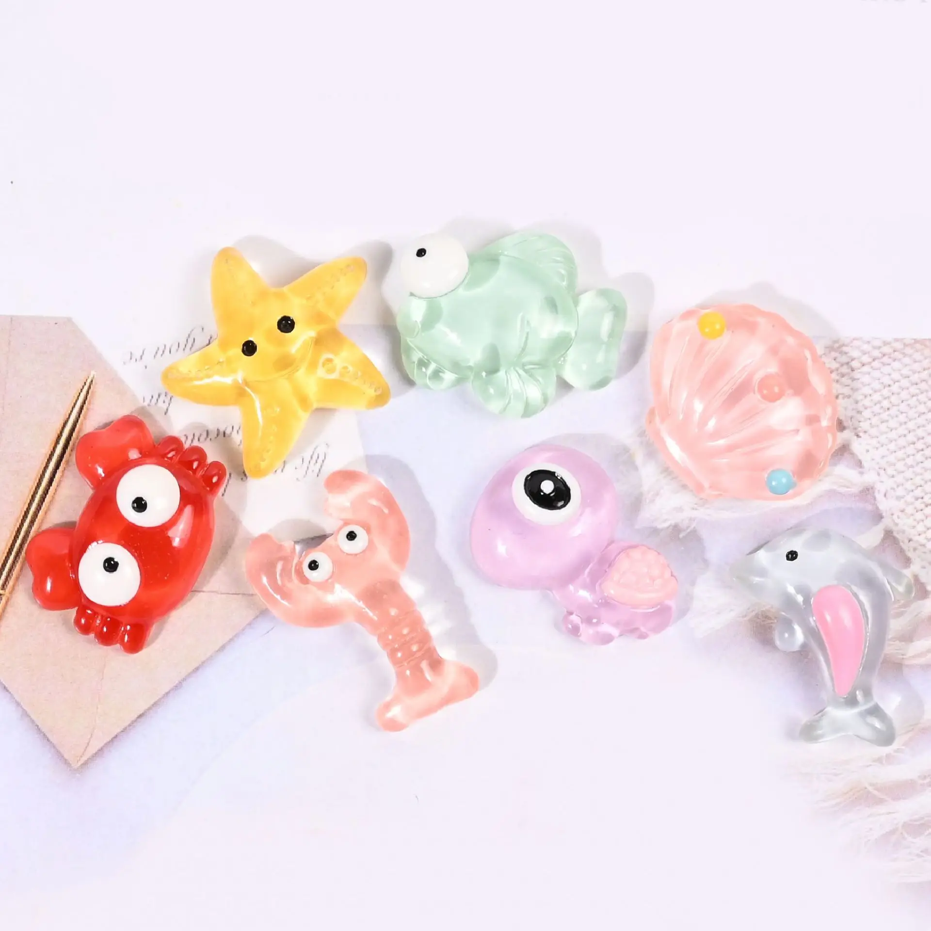 10pcs Transparent Resin Ocean Creature Miniature Charms Flatback Scrapbooking Material Cabochons Craft Supplies Accessories Diy
10pcs Transparent Resin Ocean Creature Miniature Charms Flatback Scrapbooking Material Cabochons Craft Supplies Accessories Diy