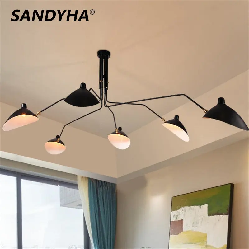 SANDYHA Modern Creative LED Pendant Lights Iron Art Drop Lamps Spider Design Living Dining Room Study Bedroom Hanging Lighting
SANDYHA Modern Creative LED Pendant Lights Iron Art Drop Lamps Spider Design Living Dining Room Study Bedroom Hanging Lighting