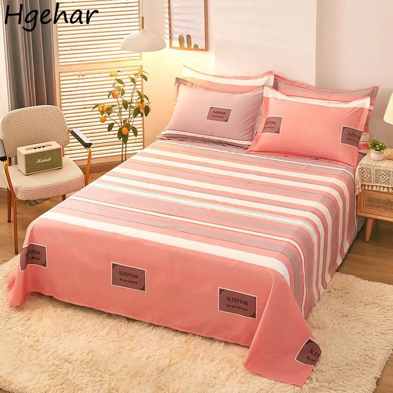 Bed Top Sheet Flat Sheets Striped Breathable Bedspread Simple Plain 2 People Mattress Cover Double Bed Twin Queen King Size Ins
Bed Top Sheet Flat Sheets Striped Breathable Bedspread Simple Plain 2 People Mattress Cover Double Bed Twin Queen King Size Ins