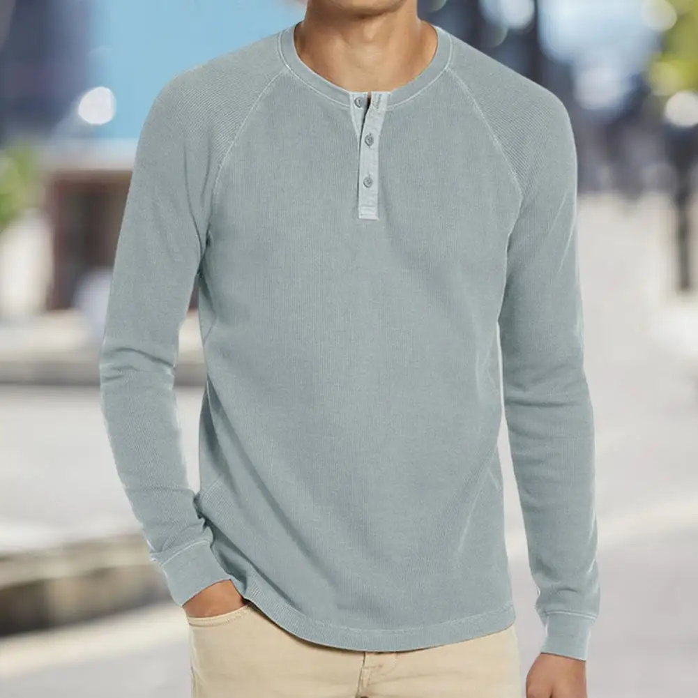 Men T-shirt Solid Color Casual Easy to Match Quick Dry O Neck Buttons Long Sleeves Wear-resistant Fall Tops Daily Clothes
Men T-shirt Solid Color Casual Easy to Match Quick Dry O Neck Buttons Long Sleeves Wear-resistant Fall Tops Daily Clothes