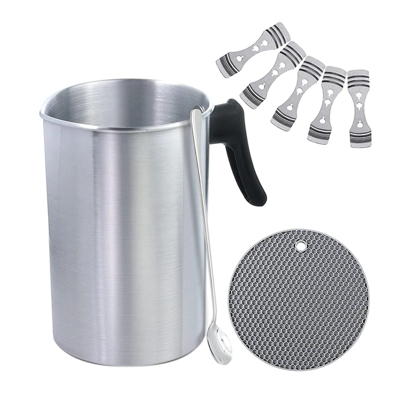 Изготовление воска для свечи расплавленный горшок 3 л, двойной котел для изготовления соевых свечей, термостойкая ручка
Изготовление воска для свечи расплавленный горшок 3 л, двойной котел для изготовления соевых свечей, термостойкая ручка