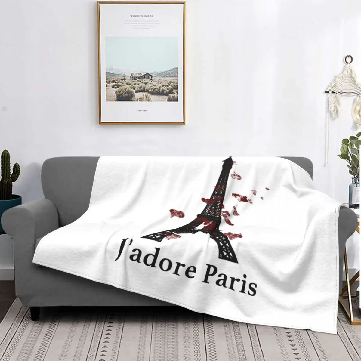 

Подарочный дизайн, картина «I Love Paris», Эйфелева башня, искусство путешествий, мягкие Пледы для кровати