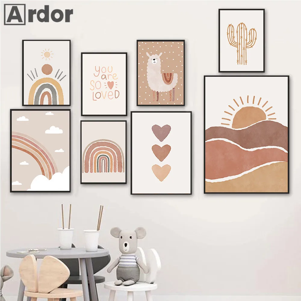 Cactus Alpaca Posters Nursery Print Cloud Rainbow Canvas Art Painting Sun Prints Nordic Wall Art Pictures Baby Kids Room Decor
Cactus Alpaca Posters Nursery Print Cloud Rainbow Canvas Art Painting Sun Prints Nordic Wall Art Pictures Baby Kids Room Decor