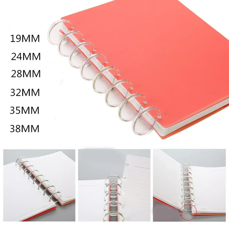 Transparent Binding Binding Buckle Disc Ring Mushroom Plastic Hole Loose-leaf Binding Notebook
Transparent Binding Binding Buckle Disc Ring Mushroom Plastic Hole Loose-leaf Binding Notebook