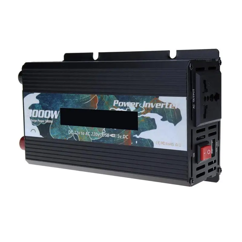 5000W Peak Solar Power Inverter 12V 220V/110V USB LED Modified Sine Waves Voltage Car Adapter Charge Converter
5000W Peak Solar Power Inverter 12V 220V/110V USB LED Modified Sine Waves Voltage Car Adapter Charge Converter
