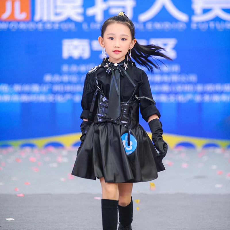 Jazz Modern Dance Costumes For Gilrs Fashion Black Hiphop Outfits Children Ballroom Hip Hop Dance Clothing Stage Wear DQS8782
Jazz Modern Dance Costumes For Gilrs Fashion Black Hiphop Outfits Children Ballroom Hip Hop Dance Clothing Stage Wear DQS8782