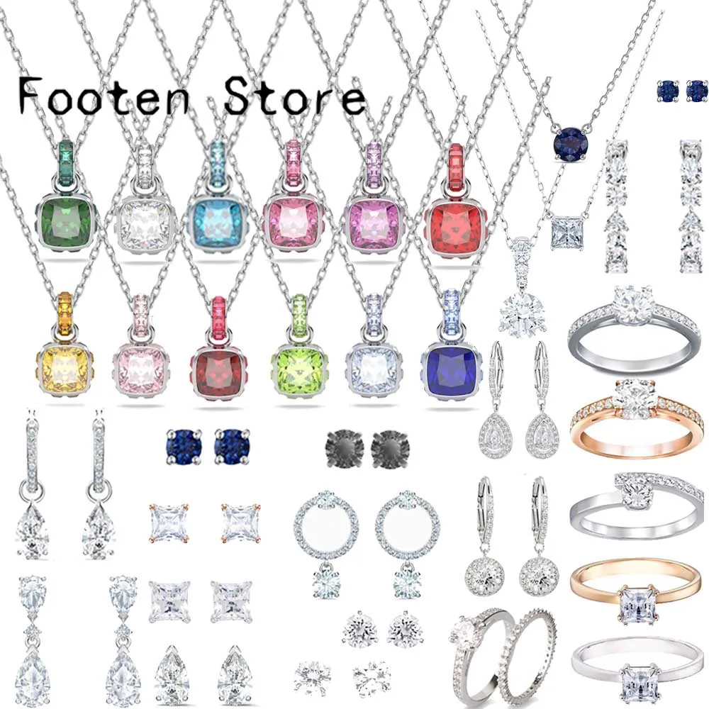 2023 Original Swa Birthstone Fashion Fine Jewelry Set Sw Luxury Crystal Wedding Earrings Necklace Ring for Women With Logo
2023 Original Swa Birthstone Fashion Fine Jewelry Set Sw Luxury Crystal Wedding Earrings Necklace Ring for Women With Logo