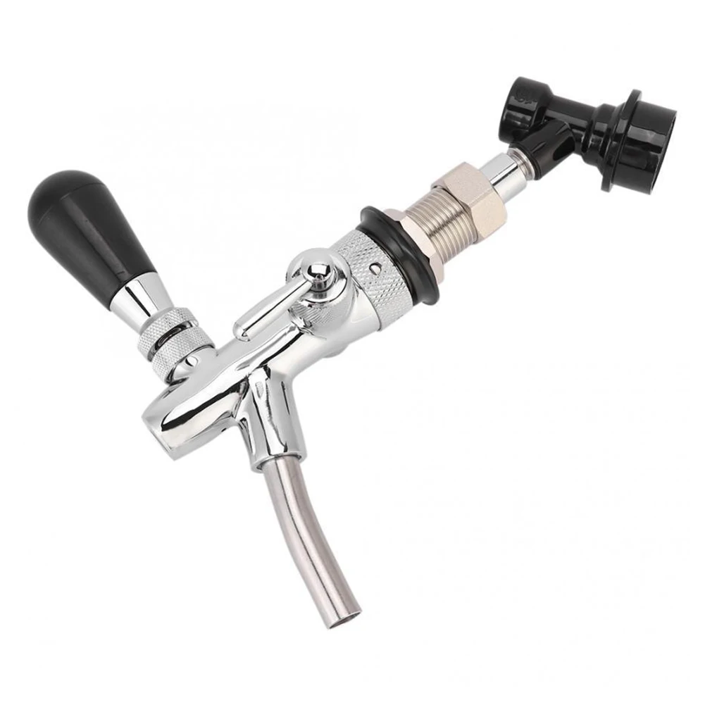 Craft Beer Tap Adjustable Faucet Stainless Steel Flow Control Faucet Silver Beer Growler Tap for Bars Pubs Restaurants Hotels
Craft Beer Tap Adjustable Faucet Stainless Steel Flow Control Faucet Silver Beer Growler Tap for Bars Pubs Restaurants Hotels