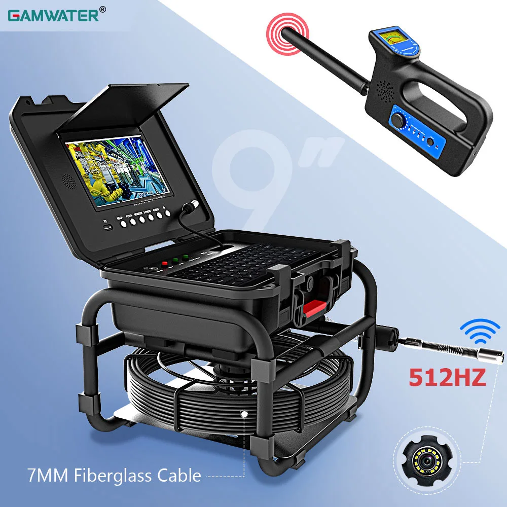 Камера для осмотра канализационной трубы GAMWATER, 9 дюймов IPS 1080P, самовыравнивающийся локатор 512 Гц, запись звука, увеличение 5X изображения и сч...
Камера для осмотра канализационной трубы GAMWATER, 9 дюймов IPS 1080P, самовыравнивающийся локатор 512 Гц, запись звука, увеличение 5X изображения и сч...