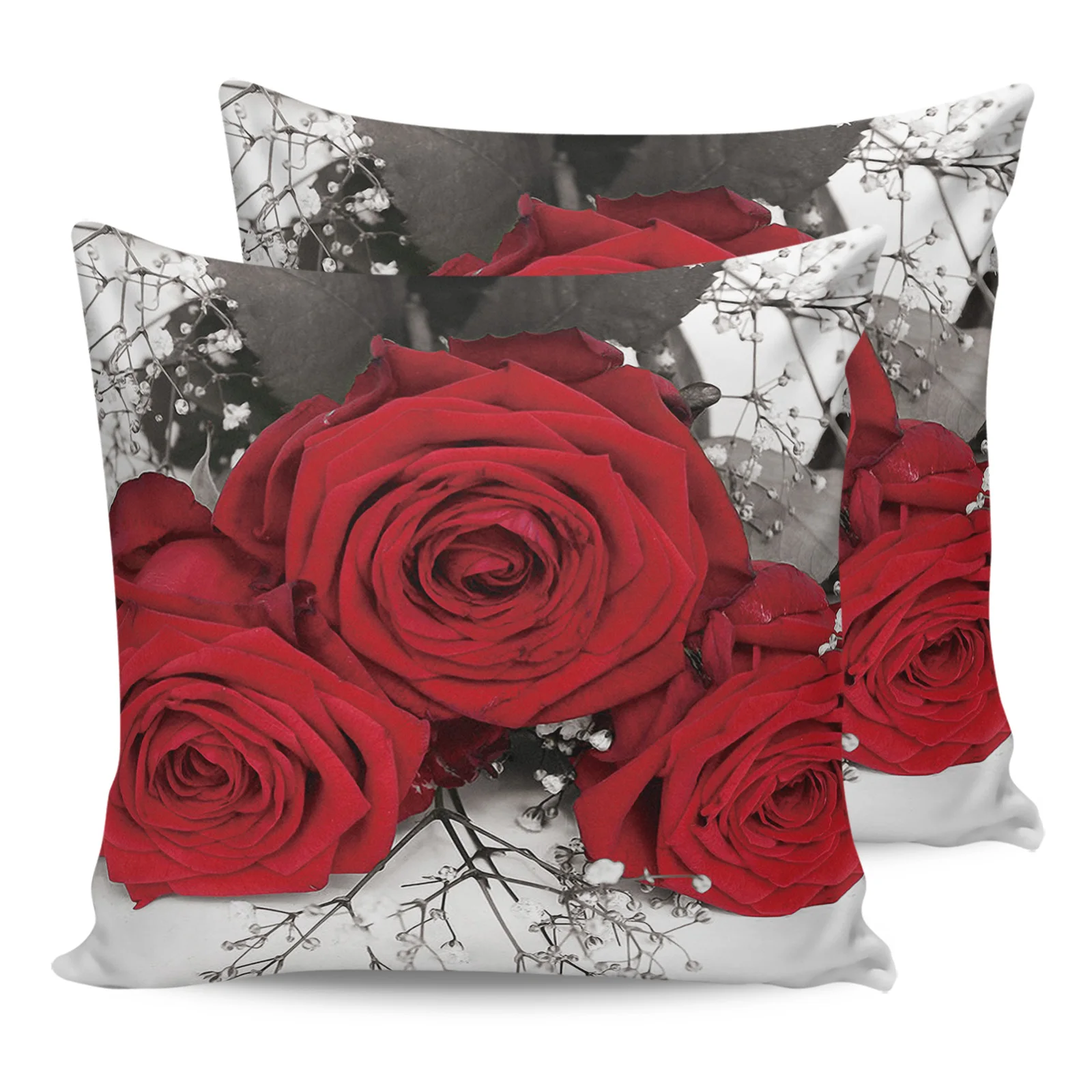 2PCS Pillowcases Red Rose Flower Cushion Cover Home Bedding Living Room Decorative Couch Throw Pillow Case
2PCS Pillowcases Red Rose Flower Cushion Cover Home Bedding Living Room Decorative Couch Throw Pillow Case