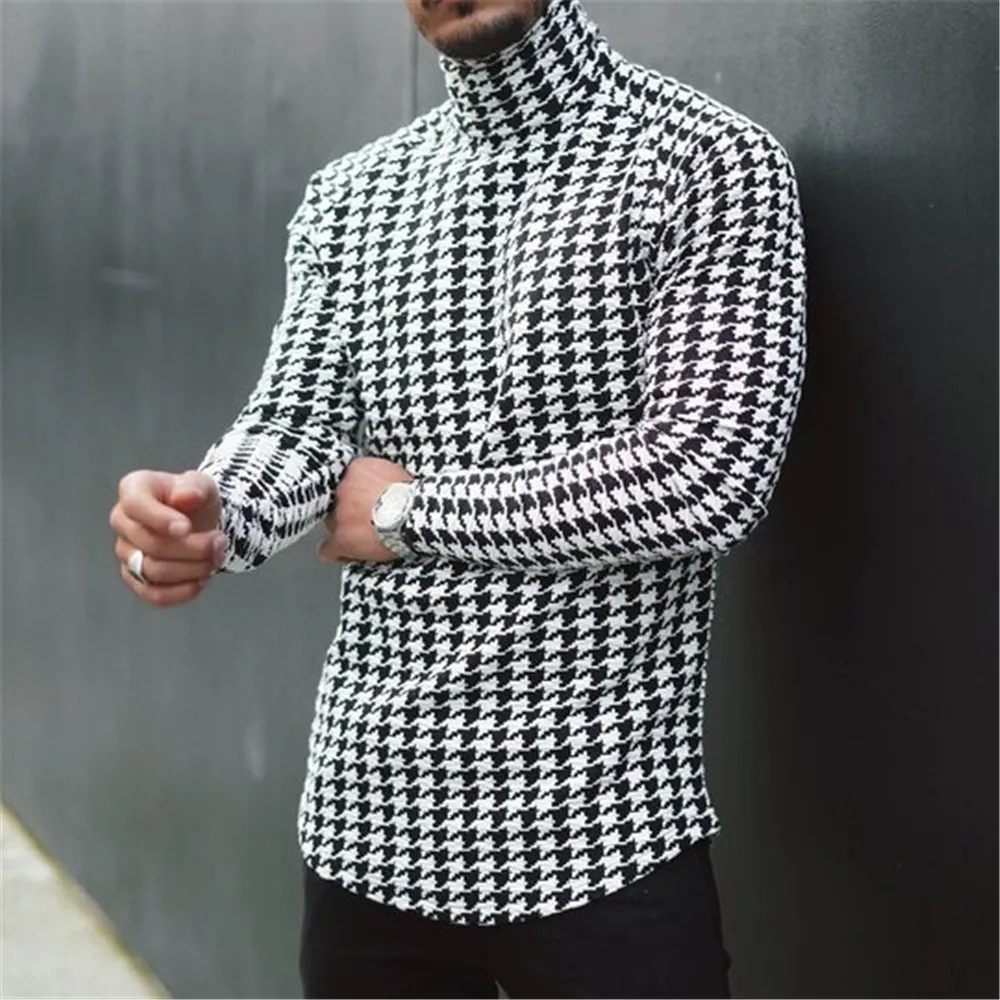 Fashion Chic Men Long Sleeve T-shirt Slim Pullover Lattice Strip Patchwork Round Neck Leisure T-shirt Spring Summer Western Top
Fashion Chic Men Long Sleeve T-shirt Slim Pullover Lattice Strip Patchwork Round Neck Leisure T-shirt Spring Summer Western Top