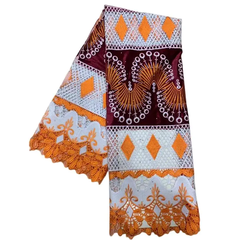 Приятное для кожи классическое гипюровое кружево с бархатным высококачественным африканским шнурком для нигерийского свадебного платья ...
Приятное для кожи классическое гипюровое кружево с бархатным высококачественным африканским шнурком для нигерийского свадебного платья ...