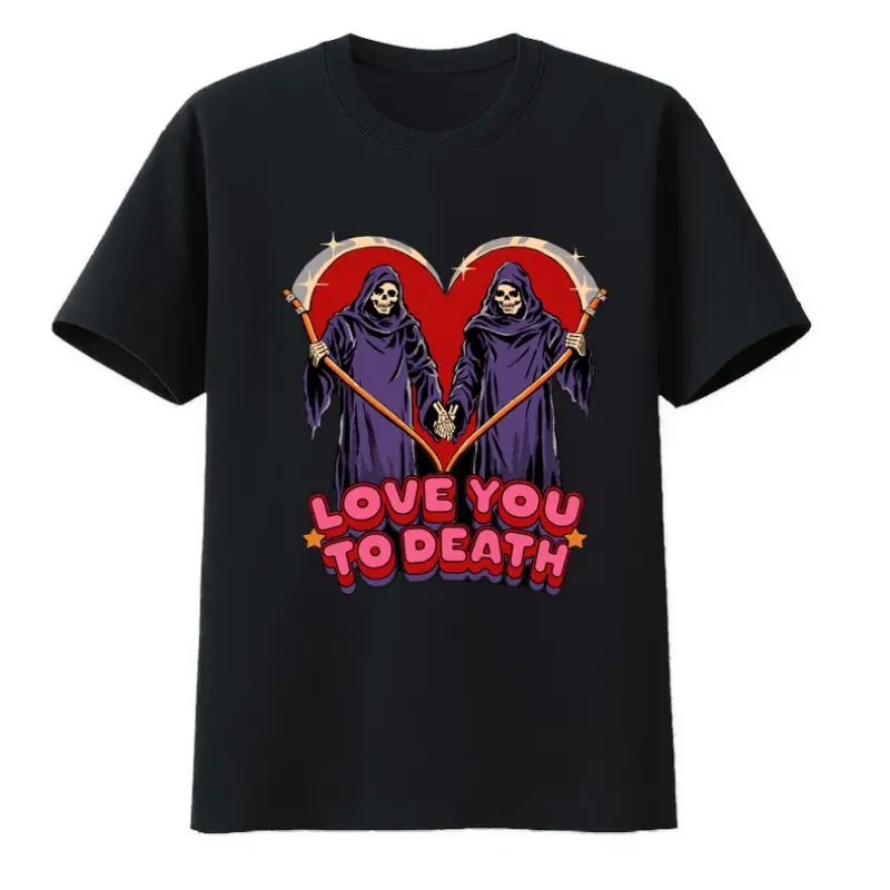 Love You To Death Cotton T-shirts Novelty Top Y2k Tops Casual Men's T-shirt Leisure Miles Morales Tshirt The Weeknd Print Loose 
Love You To Death Cotton T-shirts Novelty Top Y2k Tops Casual Men's T-shirt Leisure Miles Morales Tshirt The Weeknd Print Loose