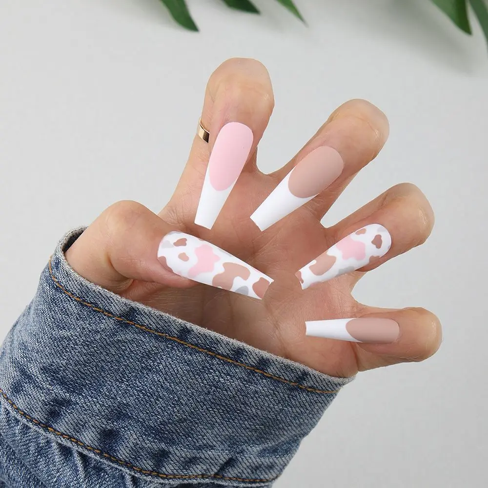 24pcs/Box French Ballerina Artificial Full Cover Detachable Nail Tips Coffin False Nails Wearable Fake Nails
24pcs/Box French Ballerina Artificial Full Cover Detachable Nail Tips Coffin False Nails Wearable Fake Nails