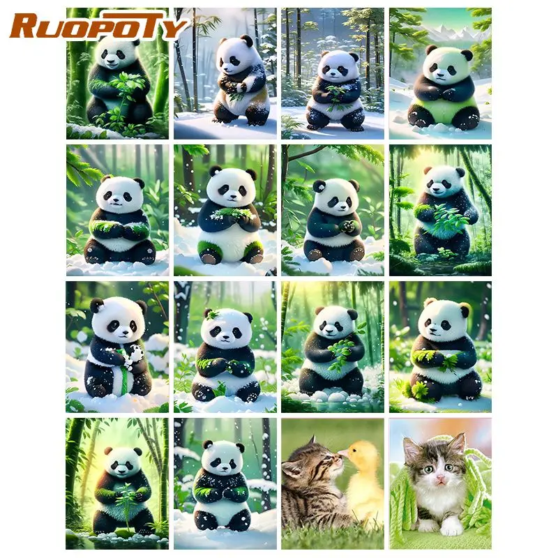 RUOPOTY Oil Painting By Number Cute Pandas Drawing On Canvas Painting By Number Animal Painting Home Decor
RUOPOTY Oil Painting By Number Cute Pandas Drawing On Canvas Painting By Number Animal Painting Home Decor