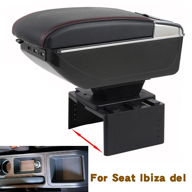 For Seat Ibiza del armrest box armrest box central Store content box with cup holder ashtray Generic model
For Seat Ibiza del armrest box armrest box central Store content box with cup holder ashtray Generic model