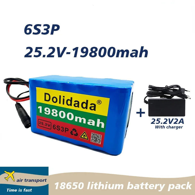 New 24V 19800Mah 6S3P 18650 Battery Lithium Battery 25.2v Electric Bicycle Moped /Electric/Li ion Battery Pack with charger 
New 24V 19800Mah 6S3P 18650 Battery Lithium Battery 25.2v Electric Bicycle Moped /Electric/Li ion Battery Pack with charger