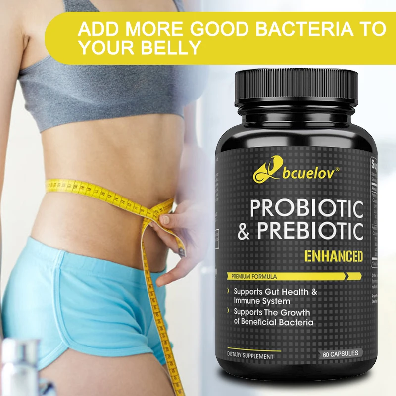 Bcuelov Prebiotics Probiotic Combo - Supports Healthy Digestion & Immune System, Reduces Bloating & Acidity, Aids Weight Loss
Bcuelov Prebiotics Probiotic Combo - Supports Healthy Digestion & Immune System, Reduces Bloating & Acidity, Aids Weight Loss
