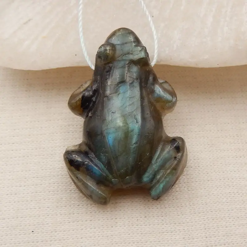 Natural Stone Labradorite Carved Frog Pendant Bead 30x20x10mm 7g Fashion Jewelry Necklace Accessories
Natural Stone Labradorite Carved Frog Pendant Bead 30x20x10mm 7g Fashion Jewelry Necklace Accessories