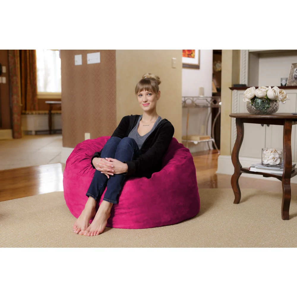 Bean Bag Chair, Memory Foam Lounger with Micorsuede Cover, Kids, 3 Ft, Pink, Sedentary Comfort, Interior Home, Modern Aesthetic
Bean Bag Chair, Memory Foam Lounger with Micorsuede Cover, Kids, 3 Ft, Pink, Sedentary Comfort, Interior Home, Modern Aesthetic