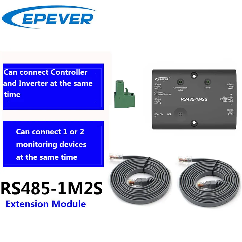 EPEVER RS485-1M2S модуль расширения для расширения порта связи RS485 солнечного устройства/инвертора
EPEVER RS485-1M2S модуль расширения для расширения порта связи RS485 солнечного устройства/инвертора