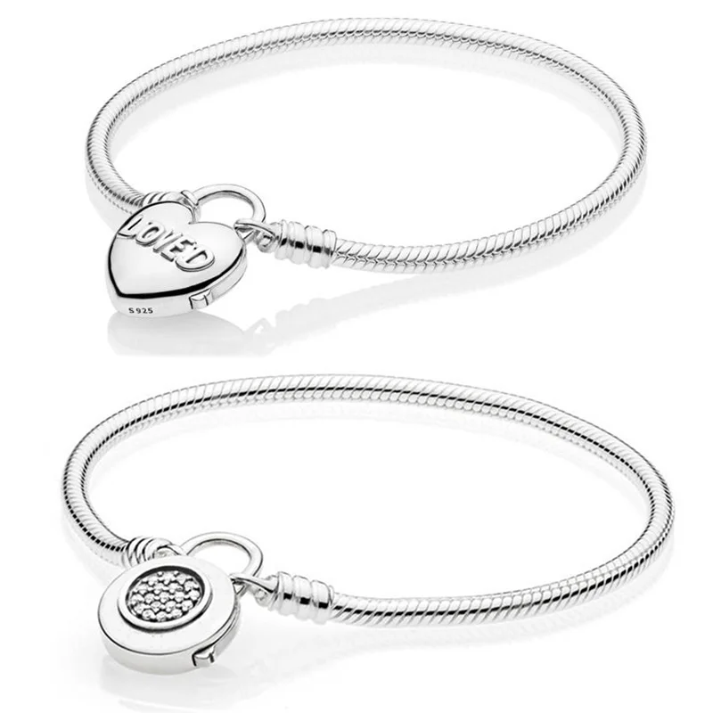 6 Style 925 Sterling Silver Pan Moments Sparkling Classic Love Lock Crystal Bangles Bracelets For Women Party Wedding Jewelry
6 Style 925 Sterling Silver Pan Moments Sparkling Classic Love Lock Crystal Bangles Bracelets For Women Party Wedding Jewelry