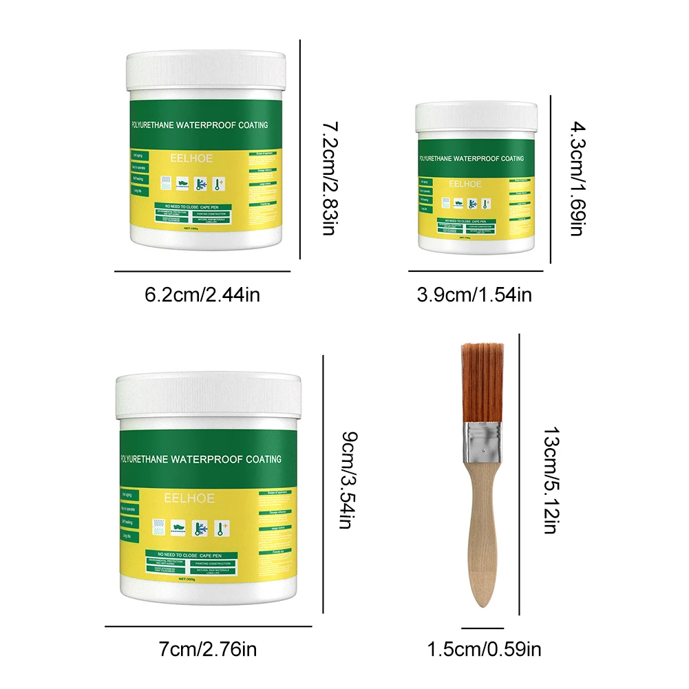 New Waterproof Coating Invisible Paste Sealant Polyurethane Glue with Brush Adhesive Strong Repair Glue for Home Roof Bathroom
New Waterproof Coating Invisible Paste Sealant Polyurethane Glue with Brush Adhesive Strong Repair Glue for Home Roof Bathroom