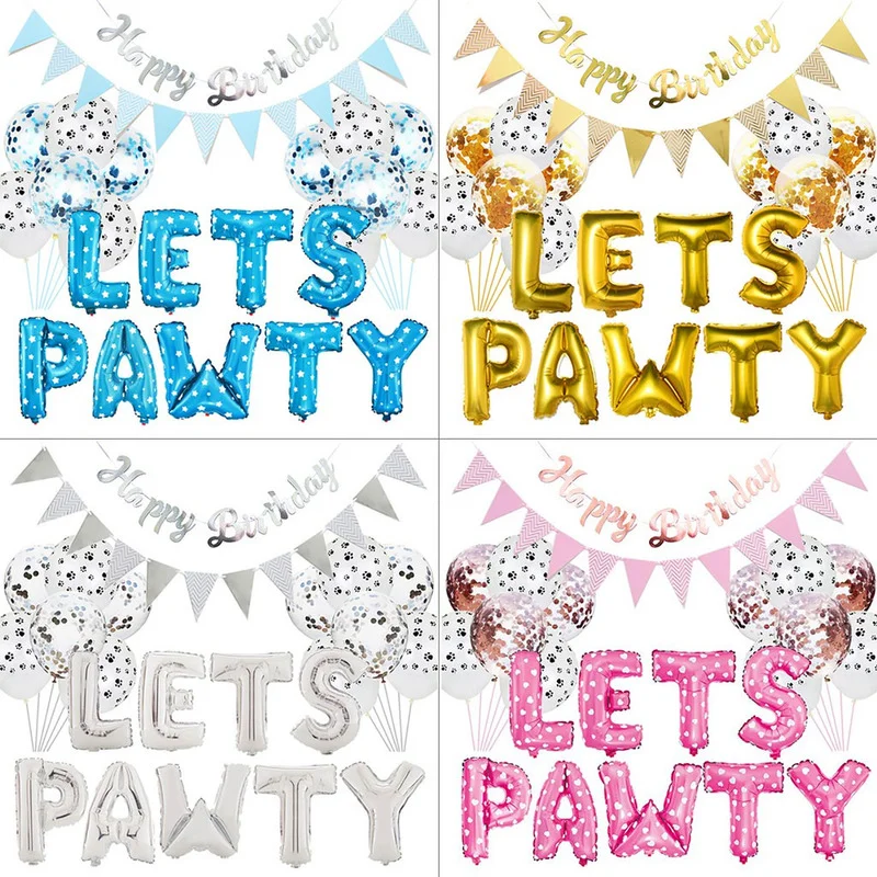 23pcs/set Pet Dog Party Decoration Colorful Birthday Balloons Birthday Banners Party Supplies For Dog Cat Foil Balloons Wedding
23pcs/set Pet Dog Party Decoration Colorful Birthday Balloons Birthday Banners Party Supplies For Dog Cat Foil Balloons Wedding