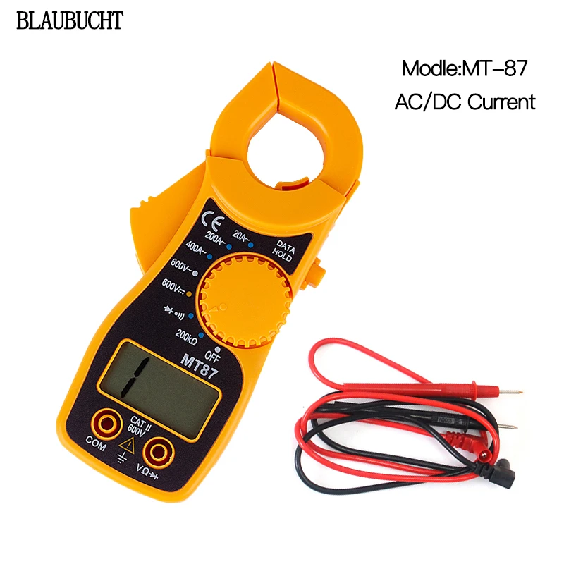 BLAUBUCHT MT-87 Цифровые токоизмерительные клещи-мультиметр с измерителем напряжения переменного/постоянного тока Тестер сопротивления тока Тра...
BLAUBUCHT MT-87 Цифровые токоизмерительные клещи-мультиметр с измерителем напряжения переменного/постоянного тока Тестер сопротивления тока Тра...