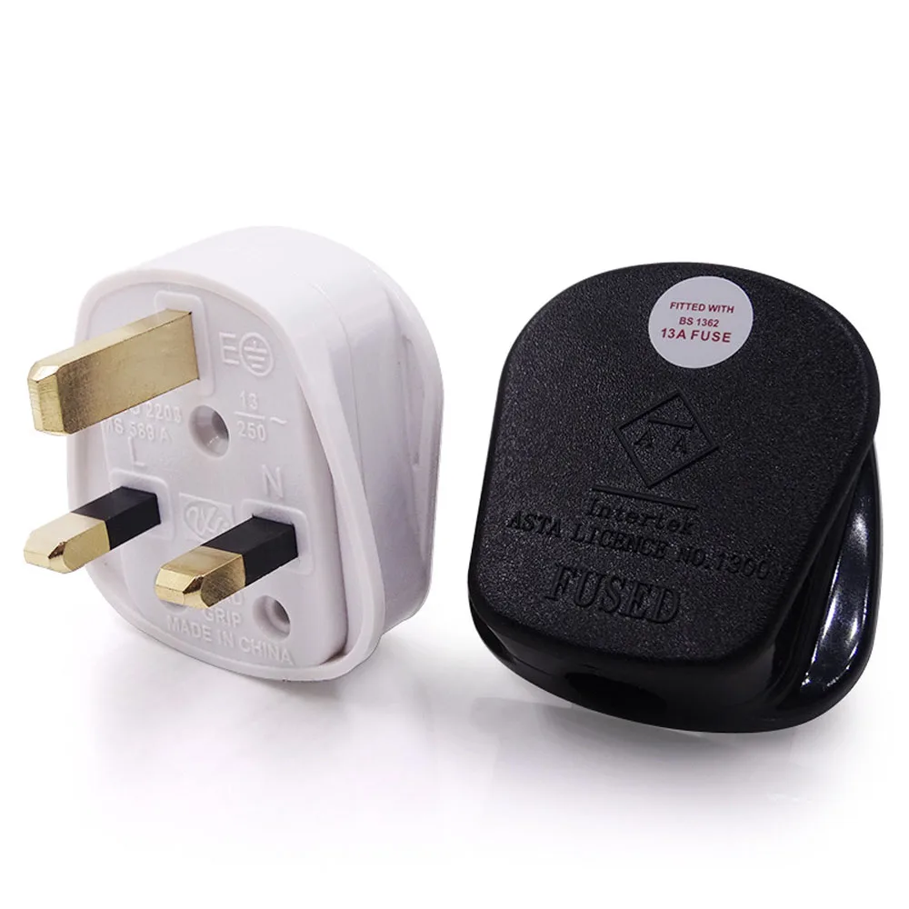

AC 250V 13A UK 3 Pin Electrical Power Plug Rewireable Male Wire Fused Socket Outlet Adaptor Extension Cord Cable Connector Plug