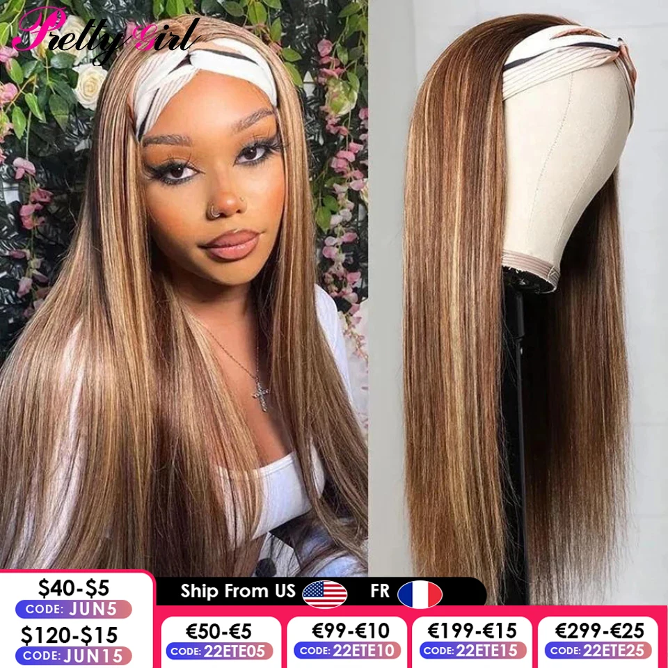 9A Glueless Highlight Straight Headband Wig Human Hair Wigs For Women Brazilian Half Wig Full Machine Made Wig Remy Hairband Wig
9A Glueless Highlight Straight Headband Wig Human Hair Wigs For Women Brazilian Half Wig Full Machine Made Wig Remy Hairband Wig