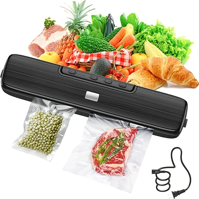 Бытовая Вакуумная герметизирующая машина, кухонный аппарат для сохранения свежести продуктов, сухая и влажная маленькая пищевая пластиковая вакуумная упаковка, м
Бытовая Вакуумная герметизирующая машина, кухонный аппарат для сохранения свежести продуктов, сухая и влажная маленькая пищевая пластиковая вакуумная упаковка, м