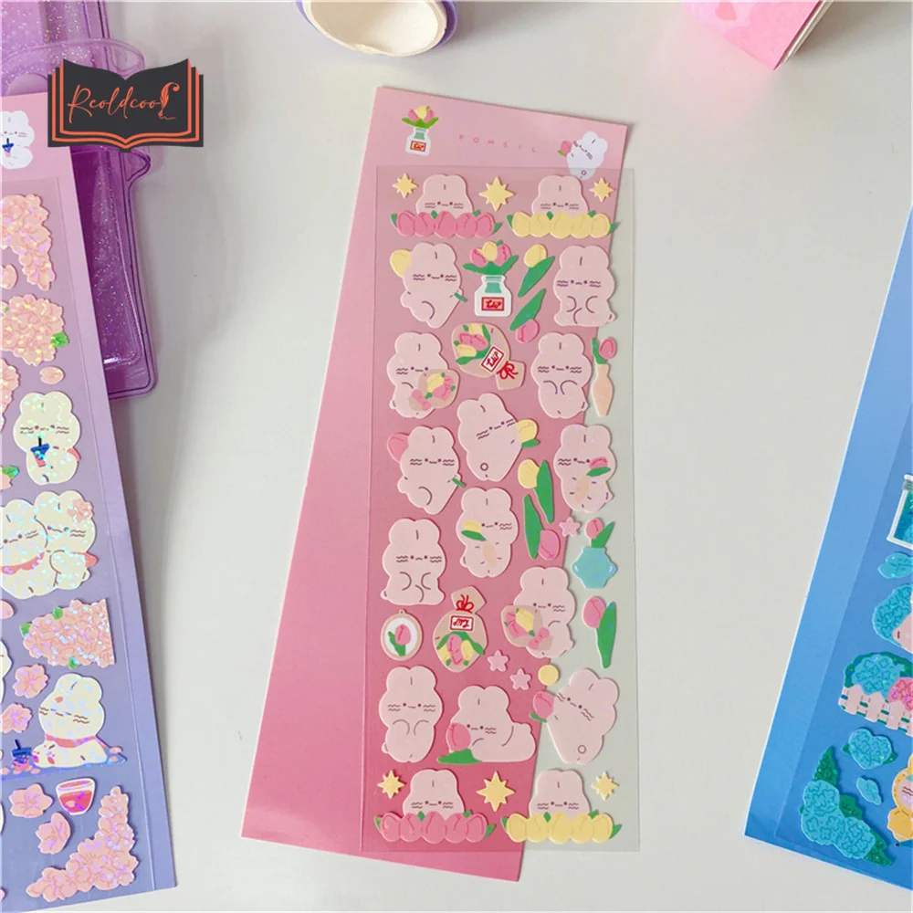 Cute Stickers Rabbit Tulip Flower Cartoon Korean Ins Deco Stickers Scrapbooking Styling Toy Deco Album DIY Stationery Stickers
Cute Stickers Rabbit Tulip Flower Cartoon Korean Ins Deco Stickers Scrapbooking Styling Toy Deco Album DIY Stationery Stickers