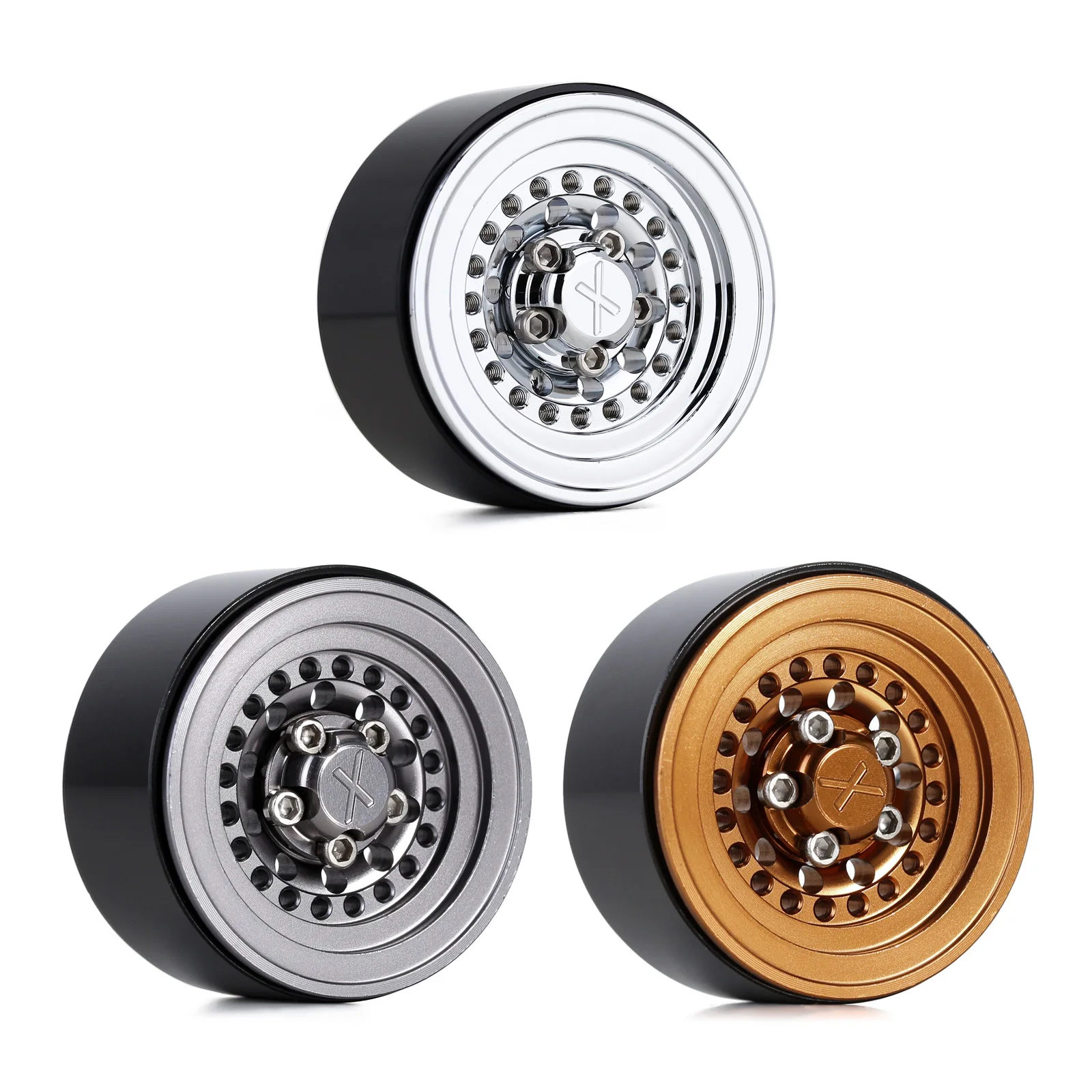 4PCS CNC Aluminum 1.0inch Beadlock Wheel Rims 27*15mm for 1/24 RC Crawler Car Axial SCX24 Gladiator FCX24 Enduro24 (W1001)
4PCS CNC Aluminum 1.0inch Beadlock Wheel Rims 27*15mm for 1/24 RC Crawler Car Axial SCX24 Gladiator FCX24 Enduro24 (W1001)