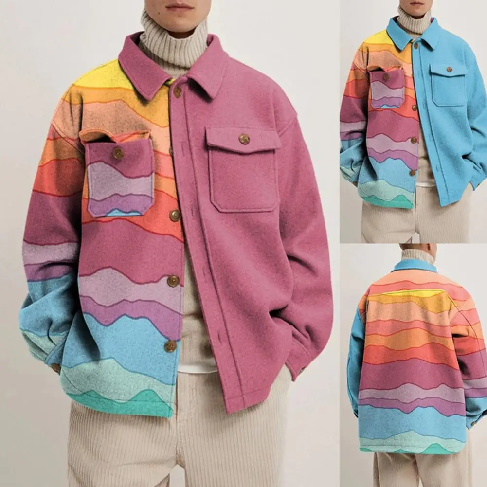 Excellent Casual Coat Unique Pattern Turn-down Collar Lightweight Men Jacket Winter Casual Streetwear
Excellent Casual Coat Unique Pattern Turn-down Collar Lightweight Men Jacket Winter Casual Streetwear