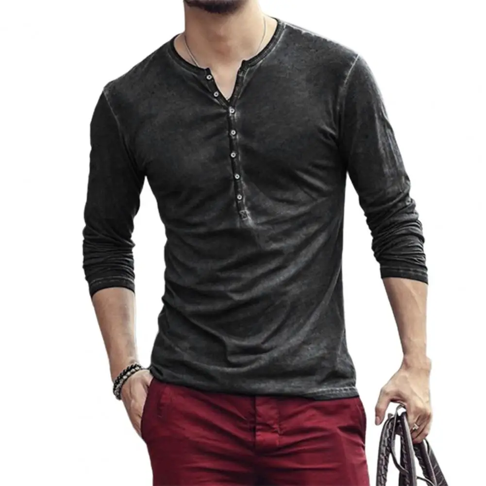 1 Pc Men Top Moisture-wicking Long Sleeve Men T-shirt Solid Color Casual V Neck Thin Buttons T-shirt Male Clothing for Vacation
1 Pc Men Top Moisture-wicking Long Sleeve Men T-shirt Solid Color Casual V Neck Thin Buttons T-shirt Male Clothing for Vacation