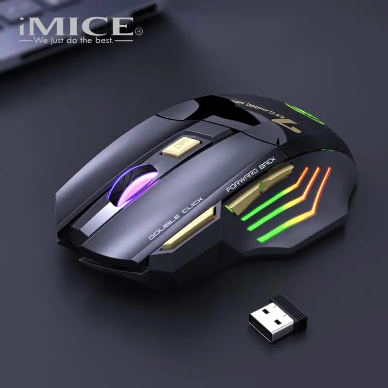 3200dpi Gaming Mechanical Mouse 2.4g Mute Gaming Mouse Rgb Lights Office Mouse 7 Button Wireless Mouse Rechargeable
3200dpi Gaming Mechanical Mouse 2.4g Mute Gaming Mouse Rgb Lights Office Mouse 7 Button Wireless Mouse Rechargeable
